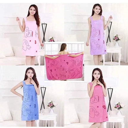 Microfiber Wearable Magic Bath Towel For Women (Pack of 2)